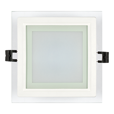 LED Glas Einbaupanel, Viereck, 18W, 4200K, 220-240V AC, IP44