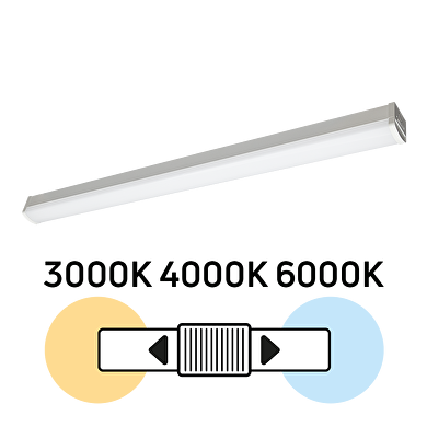 Lampada lineare a LED CCT, 1.20m, 36W, 220V-240V AC, IP20