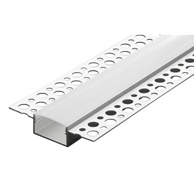 Profilo in alluminio per cartongesso, largo, 3m, 21mm