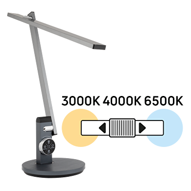 Lampada da tavolo LED dimmerabile 12W, 3000K/4000K/6500K, 220-240V AC