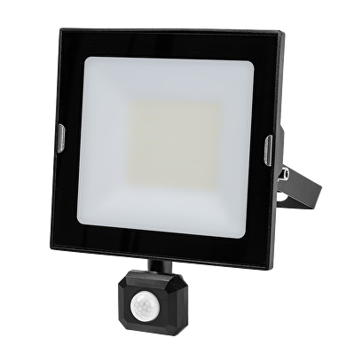 LED SLIM Fluter mit Bewegungssensor 50W, 4000K, 220-240V AC, IP44