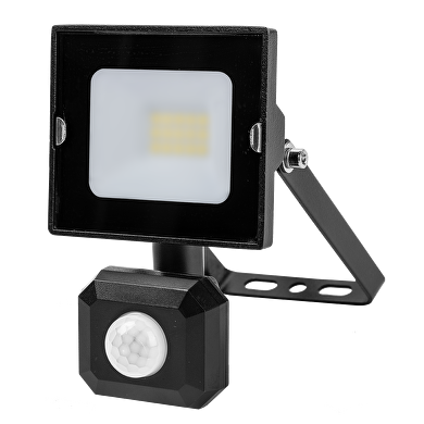 Proiettore LED SLIM con sensore PIR 10W, 4000K, 220-240V AC, IP44