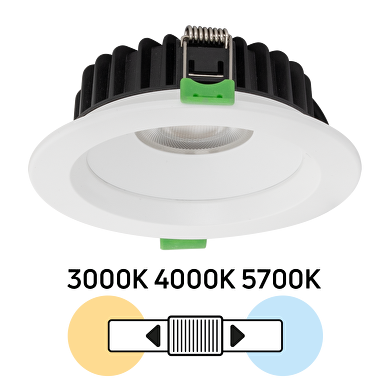 LED Einbaustrahler dimmbar, 10W, 3000K/4000K/5700K, 220-240V AC, IP44