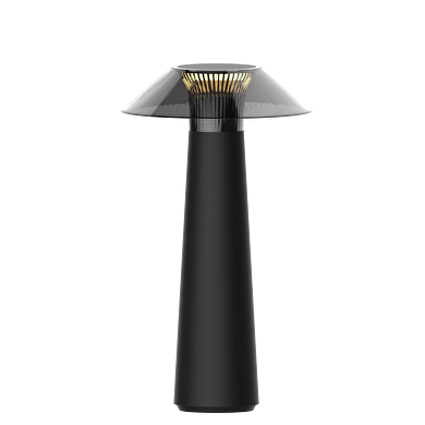 Ricaricabile Lampada da tavolo LED dimmerabile, 1.6W, 3000K, IP44, nera