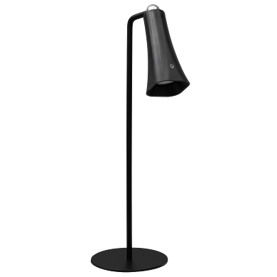 Lampada da tavolo magnetica ricaricabile a LED dimmerabile, 3W, 4000K, IP20, nera