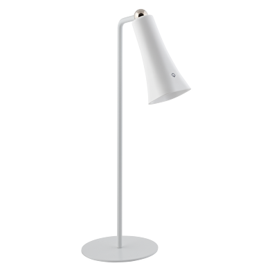 Lampada da tavolo magnetica ricaricabile a LED dimmerabile, 3W, 4000K, IP20, bianca