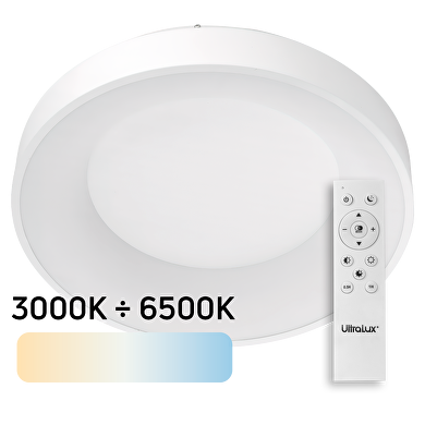 Plafoniera LED dimmerabile CCT con telecomando, max. 72W, 3000K-6500К
