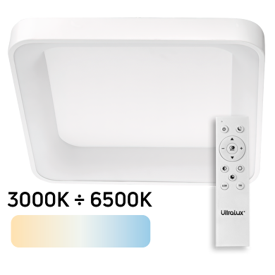 Plafoniera LED dimmerabile CCT con telecomando, max. 72W, 3000K-6500К