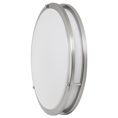 Plafoniera LED decorata 18W, 4200K, nichel satinato