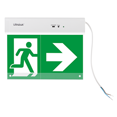 Apparecchio a LED con batteria integrata Ni-Cd 400mAh/3.6V, 220V-240V AC, 1.5W, 6500K