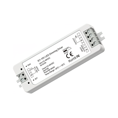 Dimmer mit Steuerung 0/1-10V, 12-48V DC, 8A