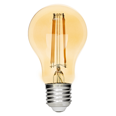 LED Birnenlampe, dimmbar, 8W, E27, 1800K, 220-240V AC, Bernstein