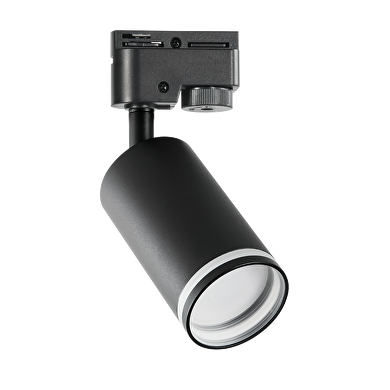 Faretto a binario, 2 pin, GU10, 220-240V AC, IP20, nero