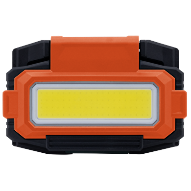 Lampada da lavoro a LED portatile con base magnetica, moschettone e supporto pieghevole 10W, 7000K, 5V DC, IP54