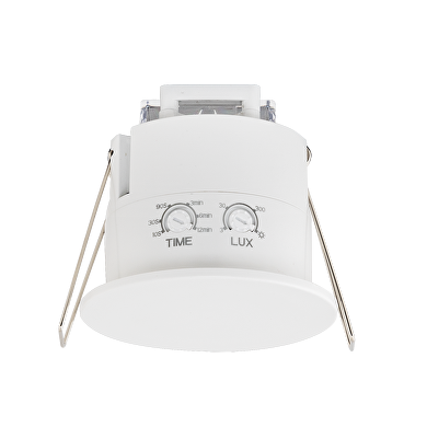 Sensore di movimento e presenza a microonde da incasso, 360°, 1200W/600W, 4m, IP54