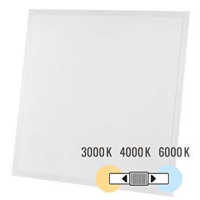 Panneau LED à faible éblouissement UGR <19 600x600 mm, 40W, 3000K/4000K/6000K, 120lm/W, 220V-240V AC, IP44