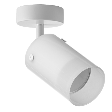 Luminaire pour montage au plafond, verre, GU10, 220-240V AC, IP20, blanc