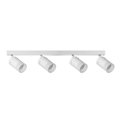 Apparecchio per montaggio a soffitto, vetro, 4XGU10, 220-240V AC, IP20, bianco