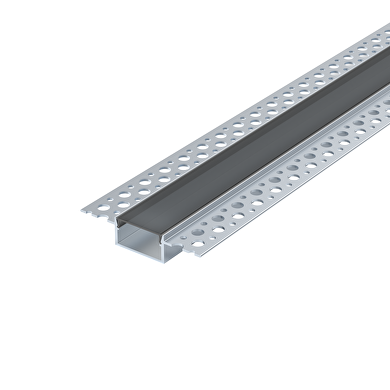 Aluminiumprofil für Gipskarton mit schwarzem Diffusor, breit, 3m, 21mm