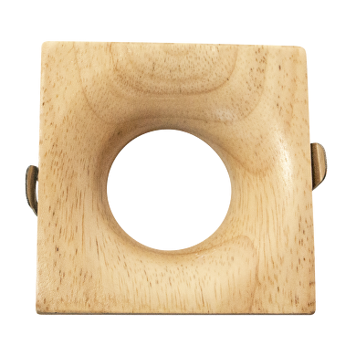 Einbaustrahler (Körper) Viereck, GU10, stationär, Holz, IP20
