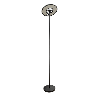 Lampada a LED CCT+RGB con regolazione a distanza, circolare, nera