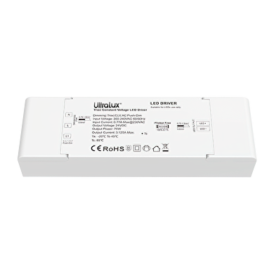 Alimentatore con dimmer di fase TRIAC, 24V DC, 3.125 A, 75W max