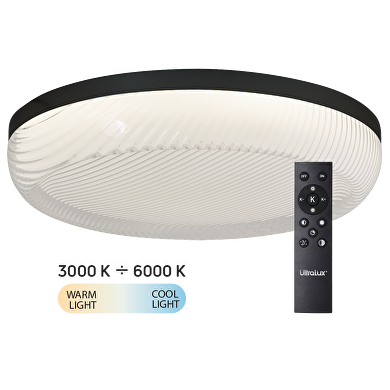 Lampada da soffitto LED dimmerabile CCT con telecomando, max.72W, 3000K-6000К