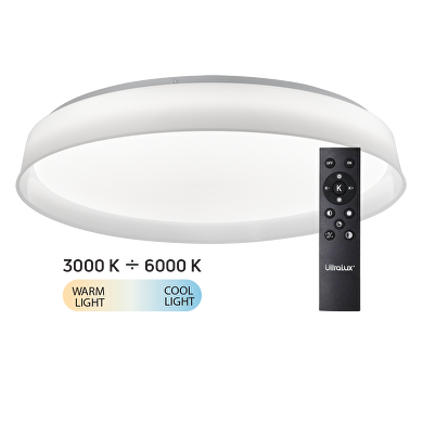 Lampada da soffitto LED dimmerabile CCT con telecomando, max.72W, 3000K-6000К