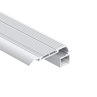 Profilo in alluminio per striscia LED, 2m, scalino