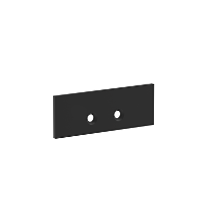 Set di tappi terminali neri per profili in alluminio APK319BK - 2 pz.