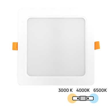 LED Einbaupanel, Viereck 18W, 3000K/4000K/6500K, 220-240V AC, IP54
