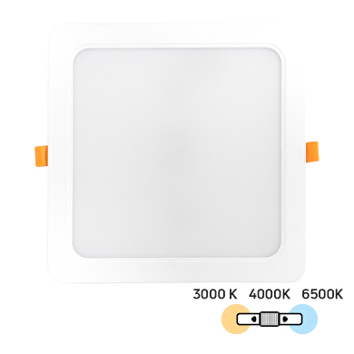 LED Einbaupanel, Viereck 24W, 3000K/4000K/6500K, 220-240V AC, IP54