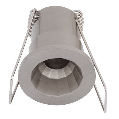 Faretto da soffitto, fisso, nichel satinato, G4, IP20