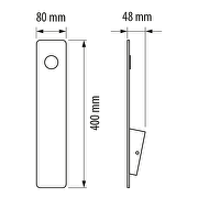 LED-Wandleuchtkörper mit indirektem Licht, 5W, 4200K, 220-240V AC, weiß