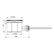 Mikrowellensensor dimmbar 1-10V DC, 360°, IP65, 10m