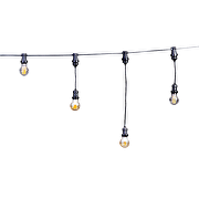 Fassung E27 für Flachbandkabel für LED-Beleuchtung, Kabelgirlande, IP44, 5 Stk.
