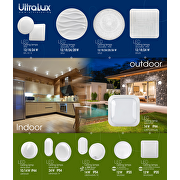 Plafoniera decorata a LED, 18W, 4000K