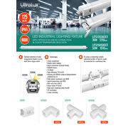 LED slim Industrieleuchte CCT PC, 1.50m, 50W, 220V-240V AC, IP65