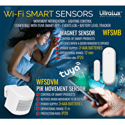 Capteur intelligent Wi-Fi pour portes et fenêtres