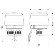 Automatischer photoelektrischer Schalter für Außenmontage 15A, IP65