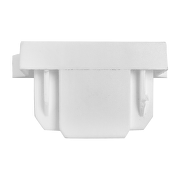 Set di connettore di alimentazione e spina, 2 pin, bianco