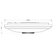 Plafoniera LED PIR, rotonda, bianca, 15W, 4000K, 220-240V AC, IP20
