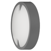 LED Deckenleuchte Kreis, grau, 18W, 4000K, IP65