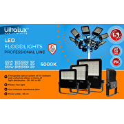 Professioneller LED-Fluter 100W, 5000K, 100V-277V AC, 30°, IP66