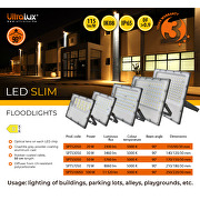 Proiettore LED Slim 20W, 5000K, 220-240V AC, IP65