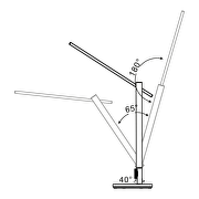 Lampada da tavolo LED dimmerabile 12W, 3000K/4000K/6500K, 220-240V AC