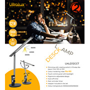 Lampada da tavolo LED dimmerabile 12W, 3000K/4000K/6500K, 220-240V AC