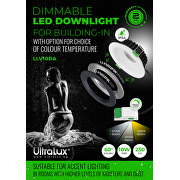 LED Einbaustrahler dimmbar, 10W, 3000K/4000K/5700K, 220-240V AC, IP44