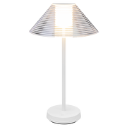 Ricaricabile Lampada da tavolo LED dimmerabile, 1.5W, 3000K, IP44, bianca