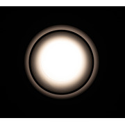 Cornice decorativa per downlight da soffitto, low-glare, con secondo anello decorativo illuminato
